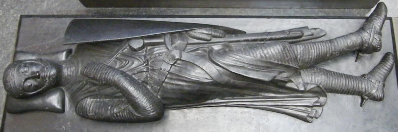 Victoria and Albert Museum Knight 1260-70 Temple Church London